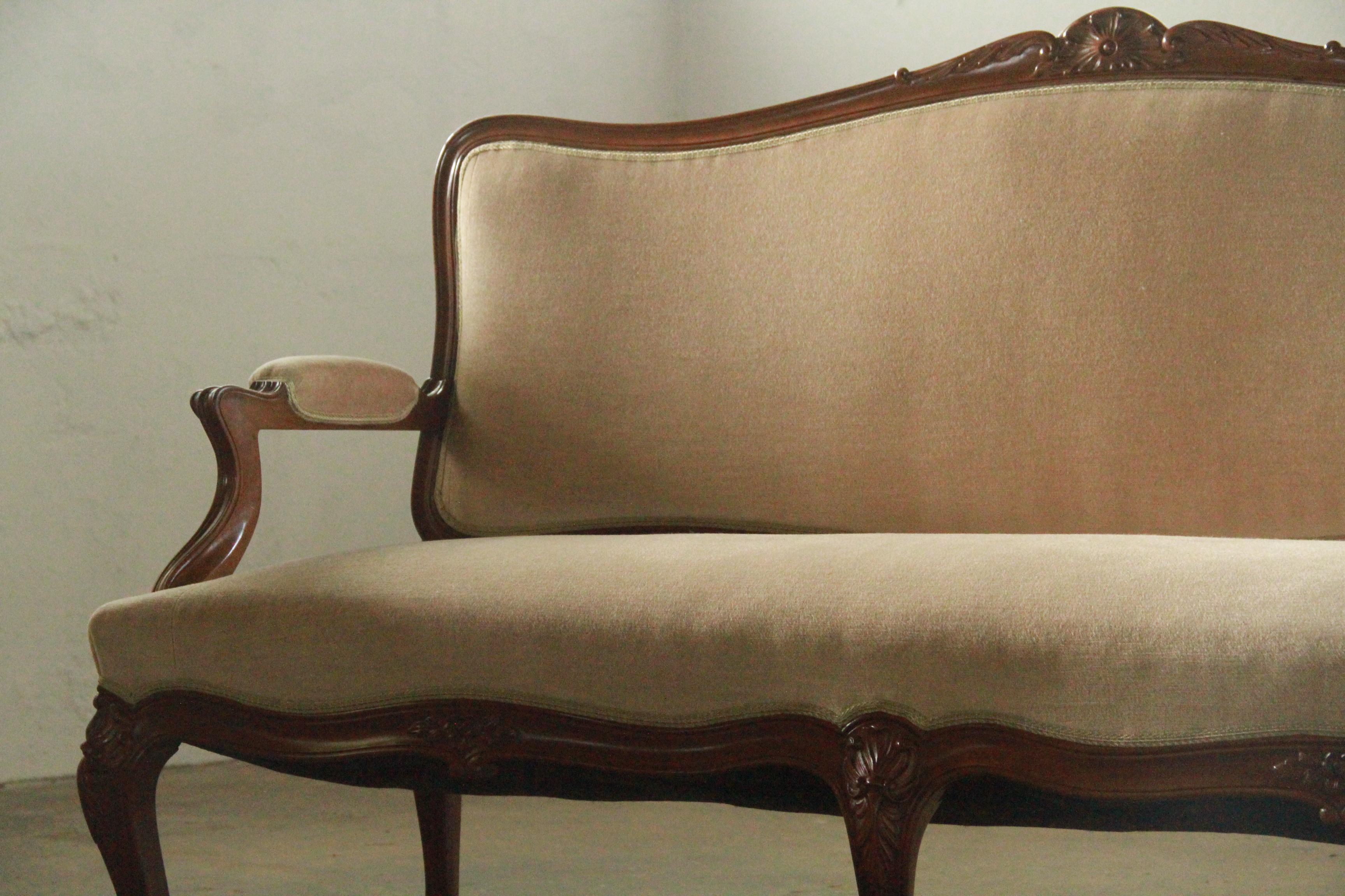 XIXe siècle Canapé ancien Louis XV 18ème siècle, français en vente