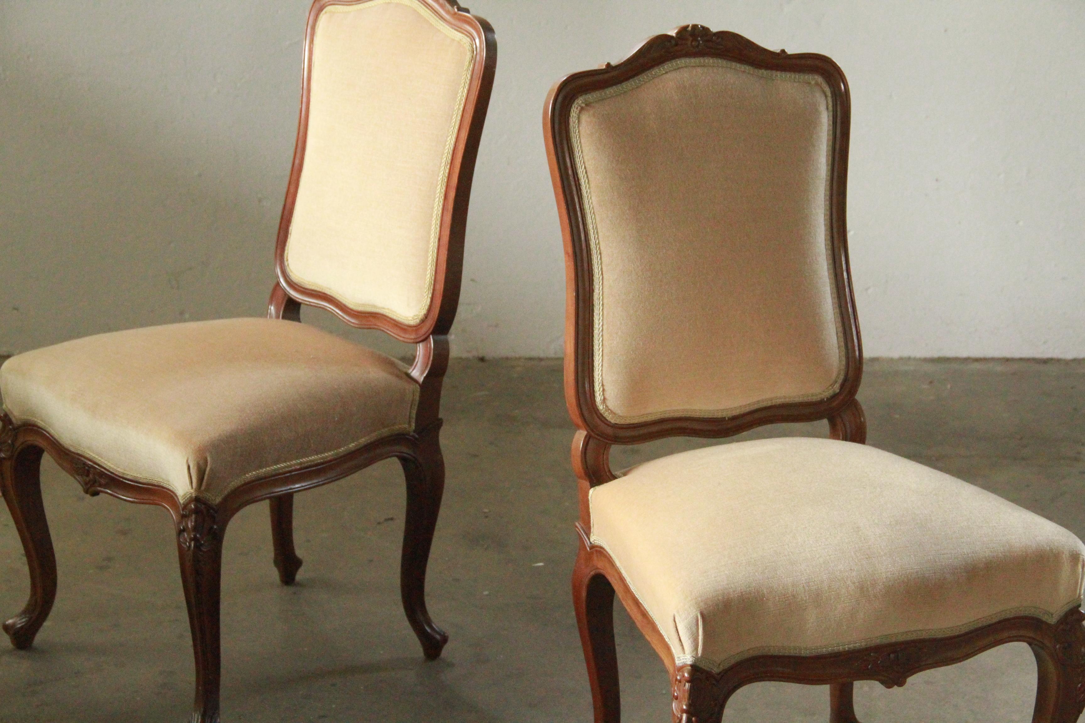 19th Century Antique Louis XV Chairs, French For Sale