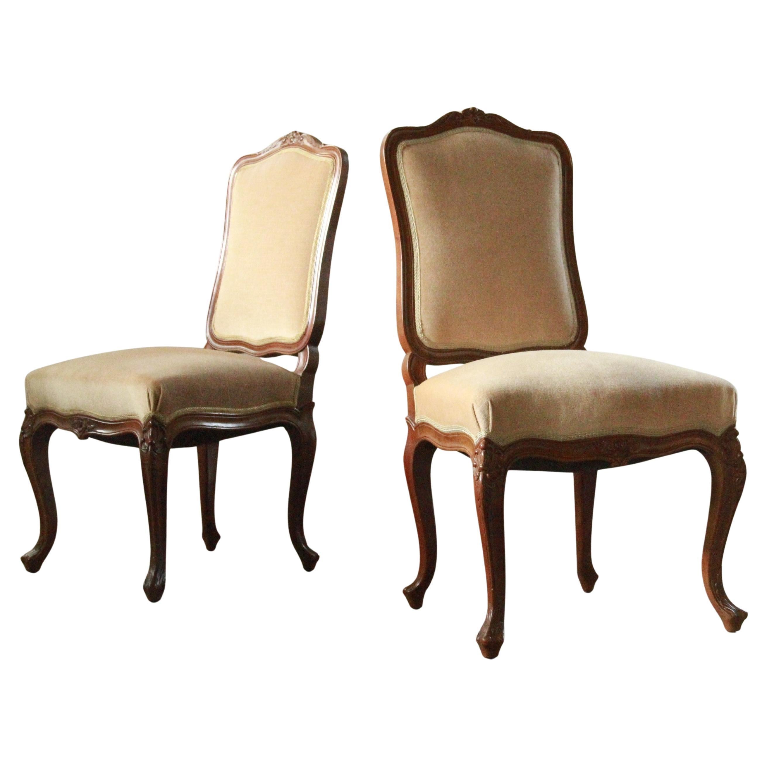 Antique Louis XV Chairs, French For Sale