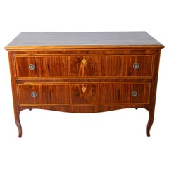 Antique Louis XV Chest Of Drawers with Marquetry - Italy 18th