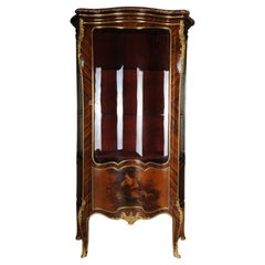 Vitrine ancienne Louis XV Napoléon III, Paris, vers 1880