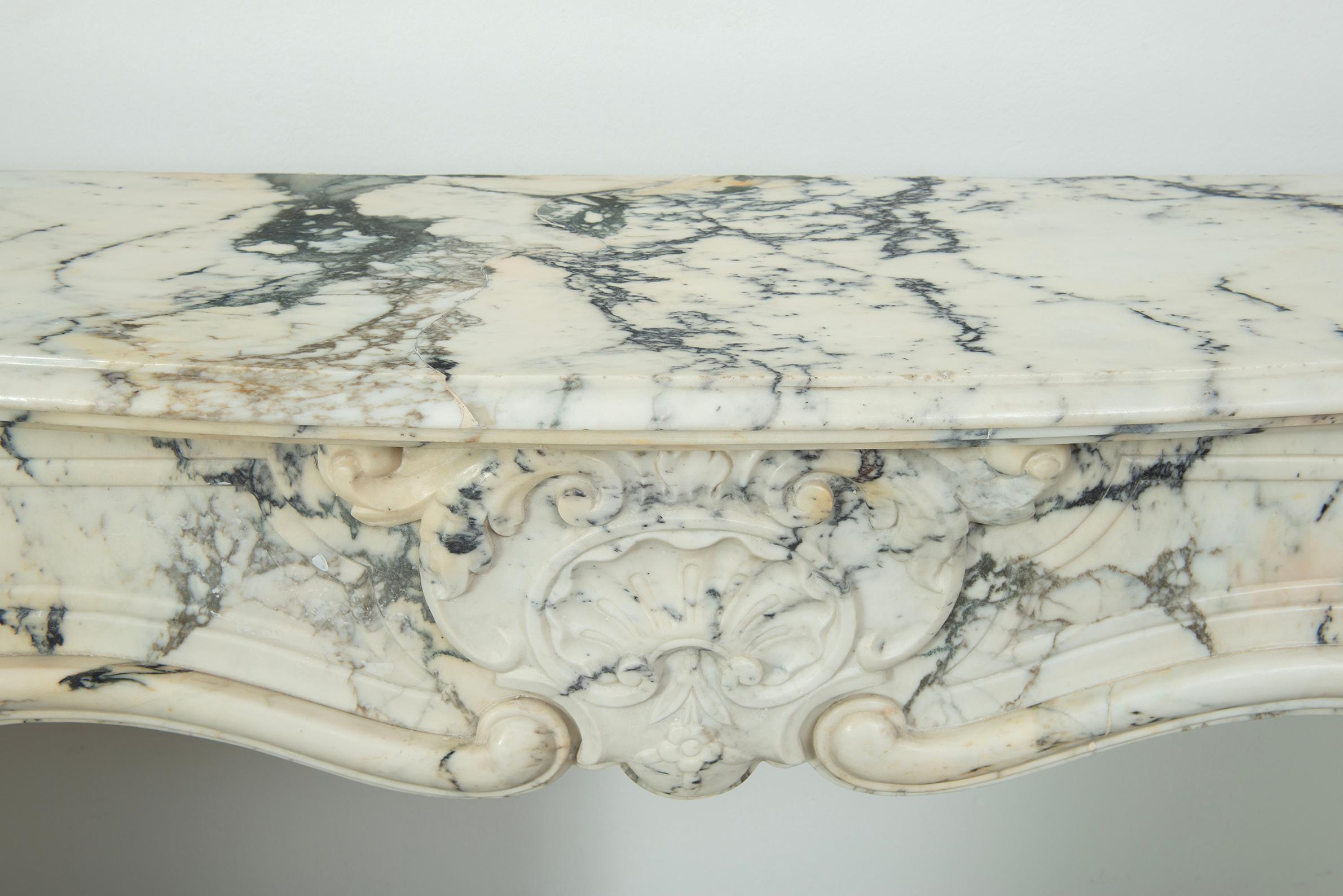 Antique Louis XV Fireplace Mantel For Sale 5