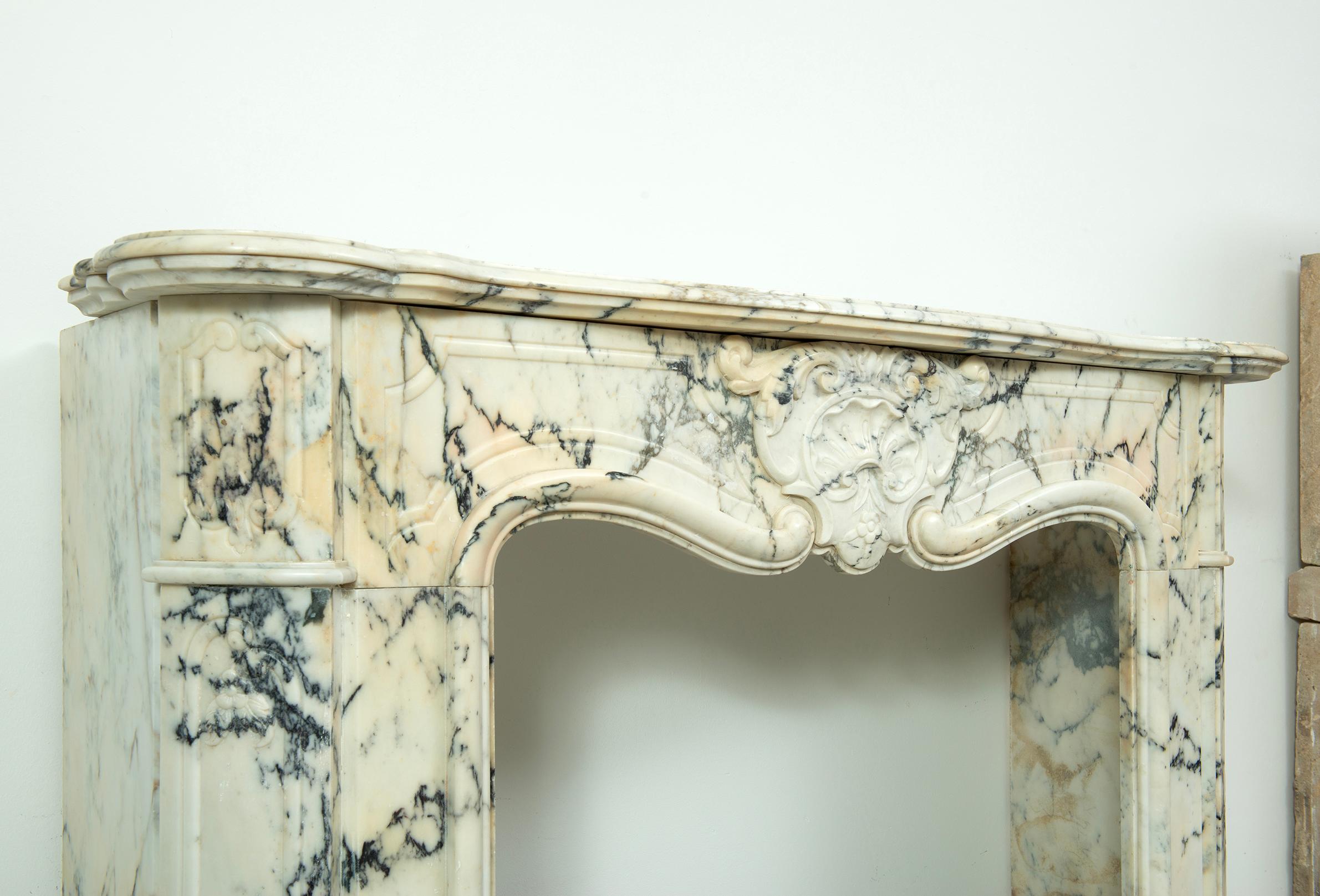 Antique Louis XV Fireplace Mantel For Sale 7