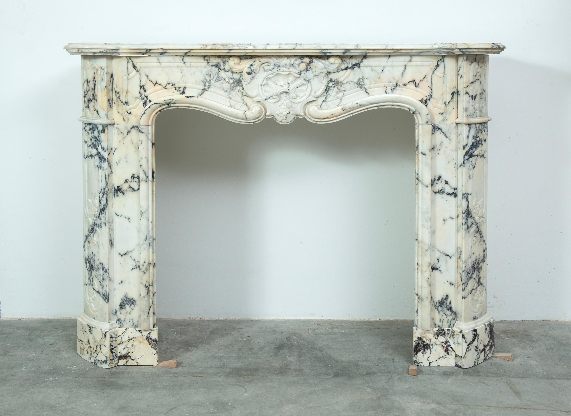 Antique Louis XV Fireplace Mantel For Sale 12