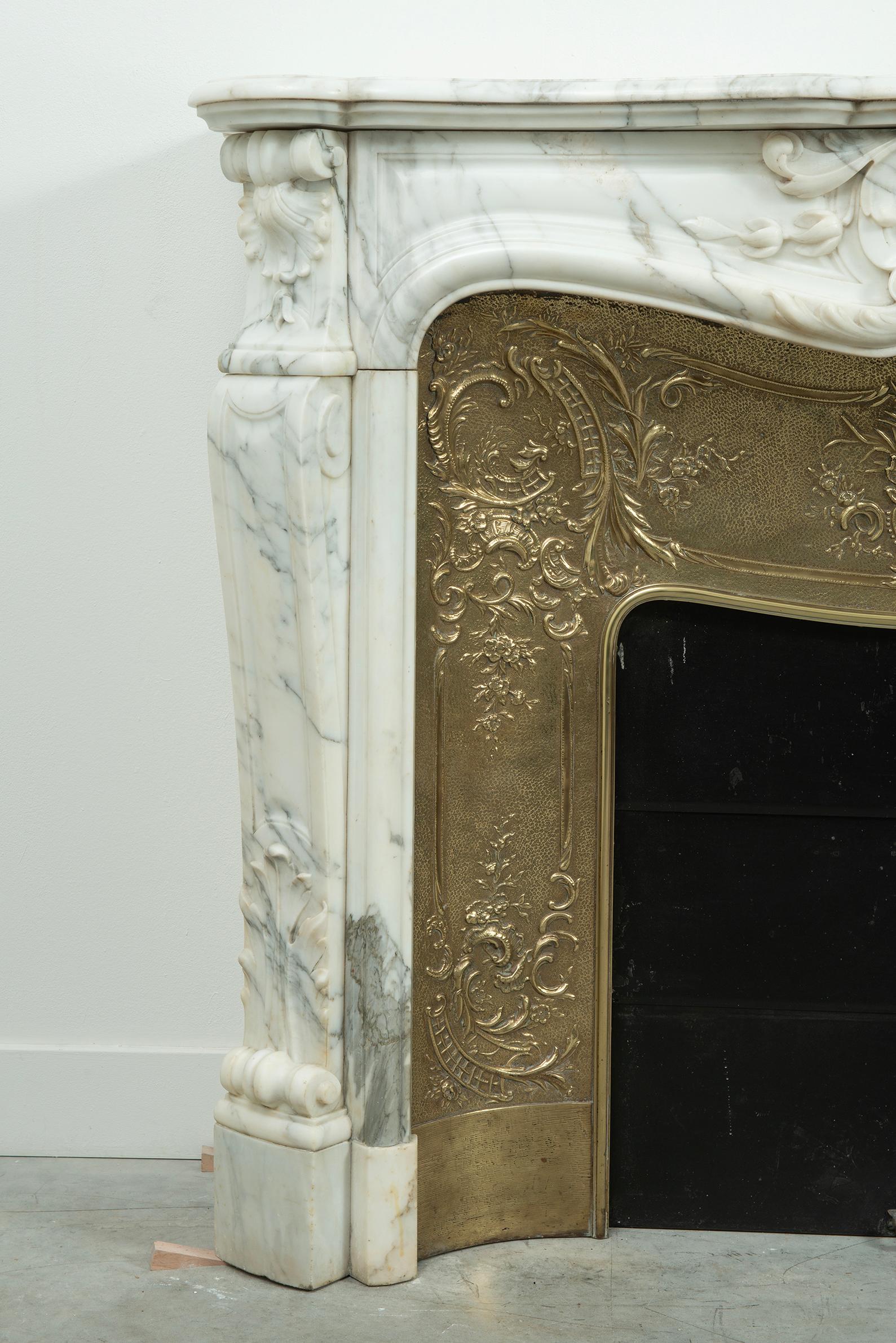 Antique Louis XV Fireplace Mantel For Sale 13