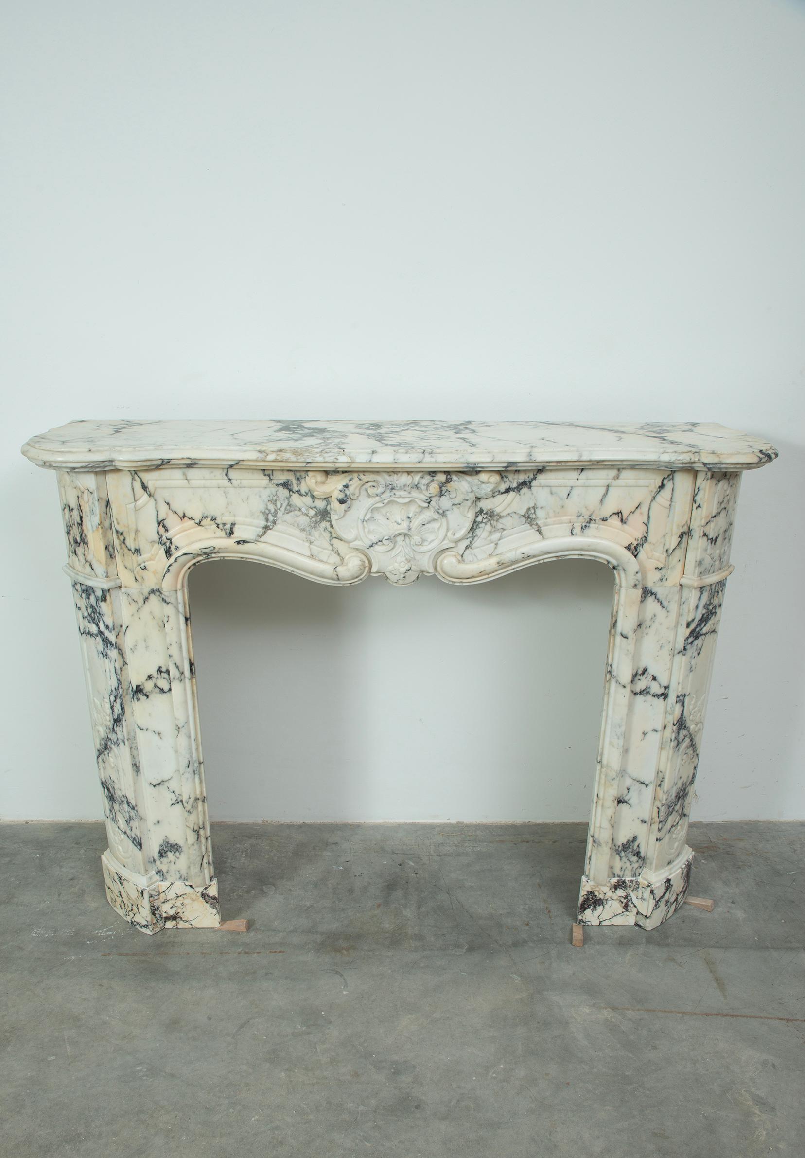 Antique Louis XV Fireplace Mantel For Sale 13