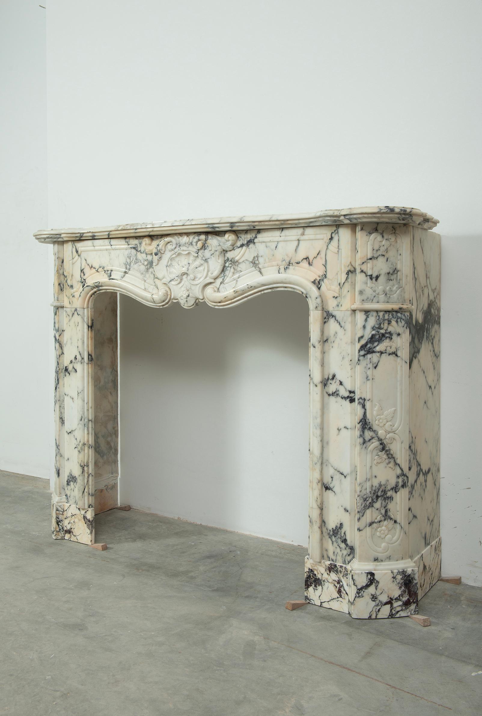 Antique Louis XV Fireplace Mantel For Sale 14