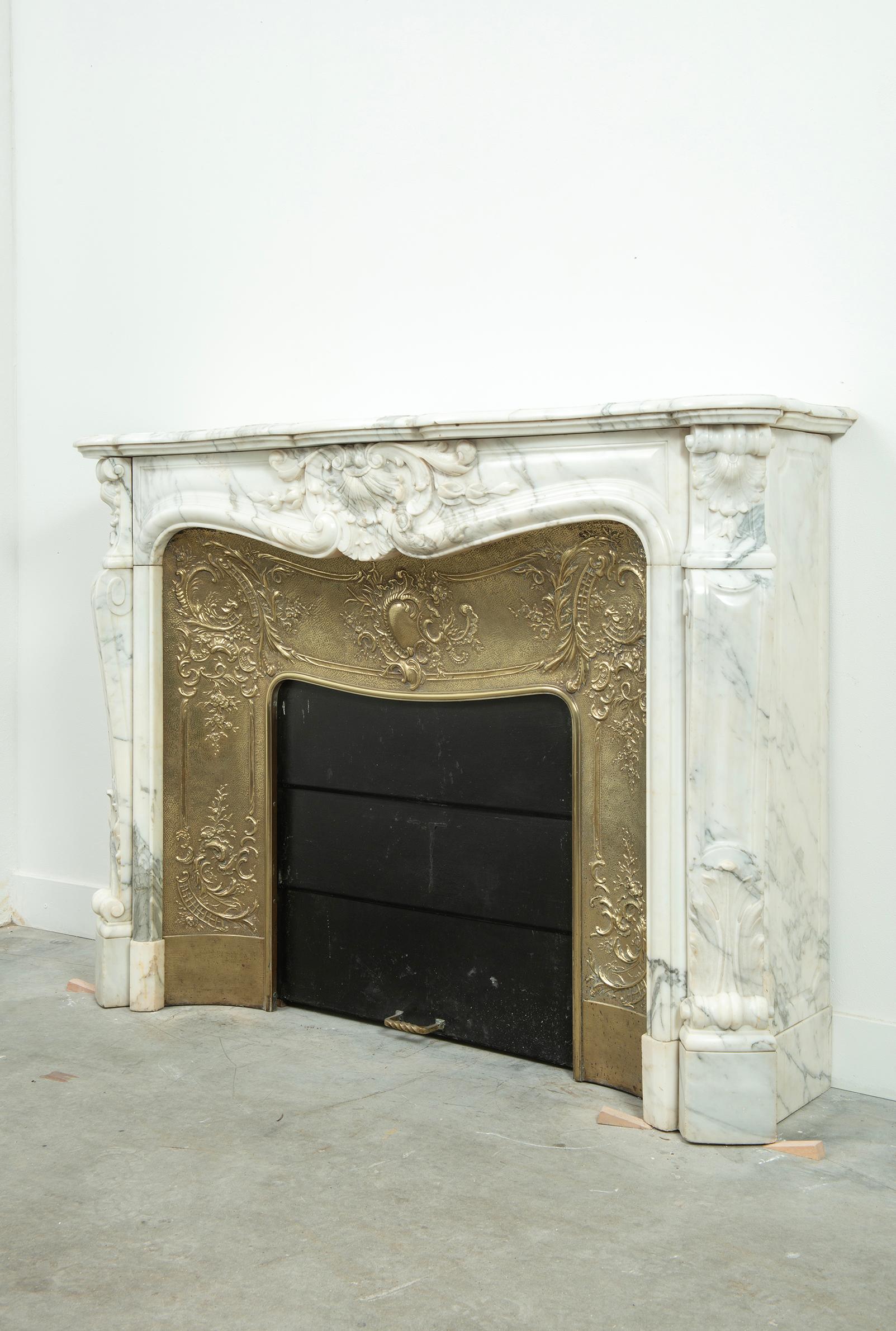 Antique Louis XV Fireplace Mantel For Sale 1