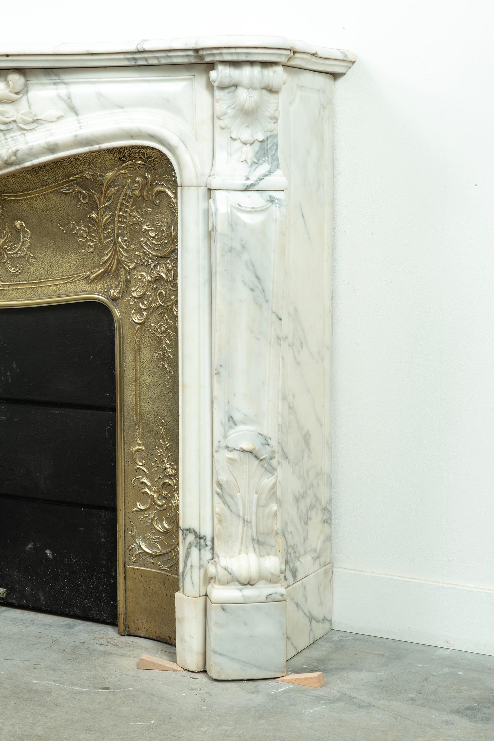 Antique Louis XV Fireplace Mantel For Sale 2