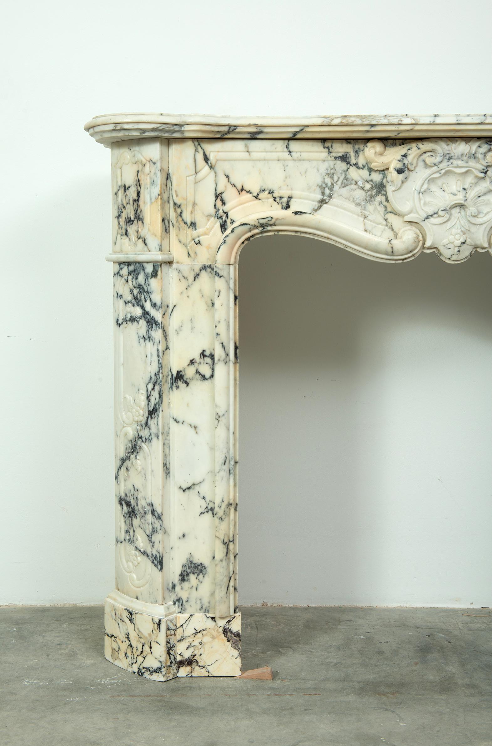 Antique Louis XV Fireplace Mantel For Sale 2
