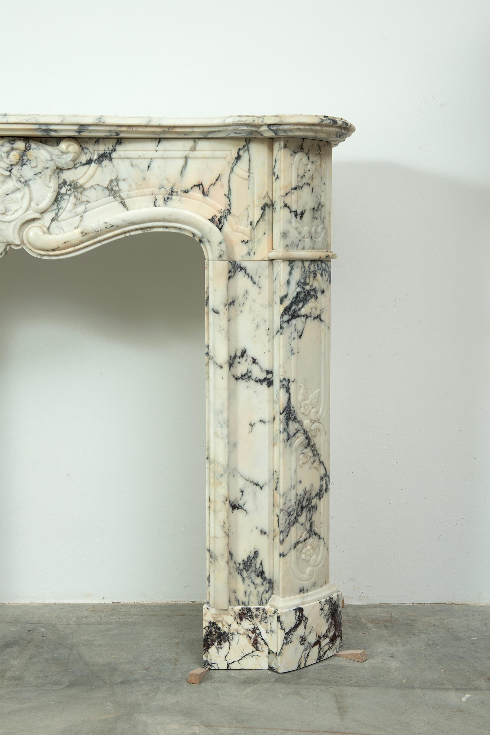 Antique Louis XV Fireplace Mantel For Sale 3