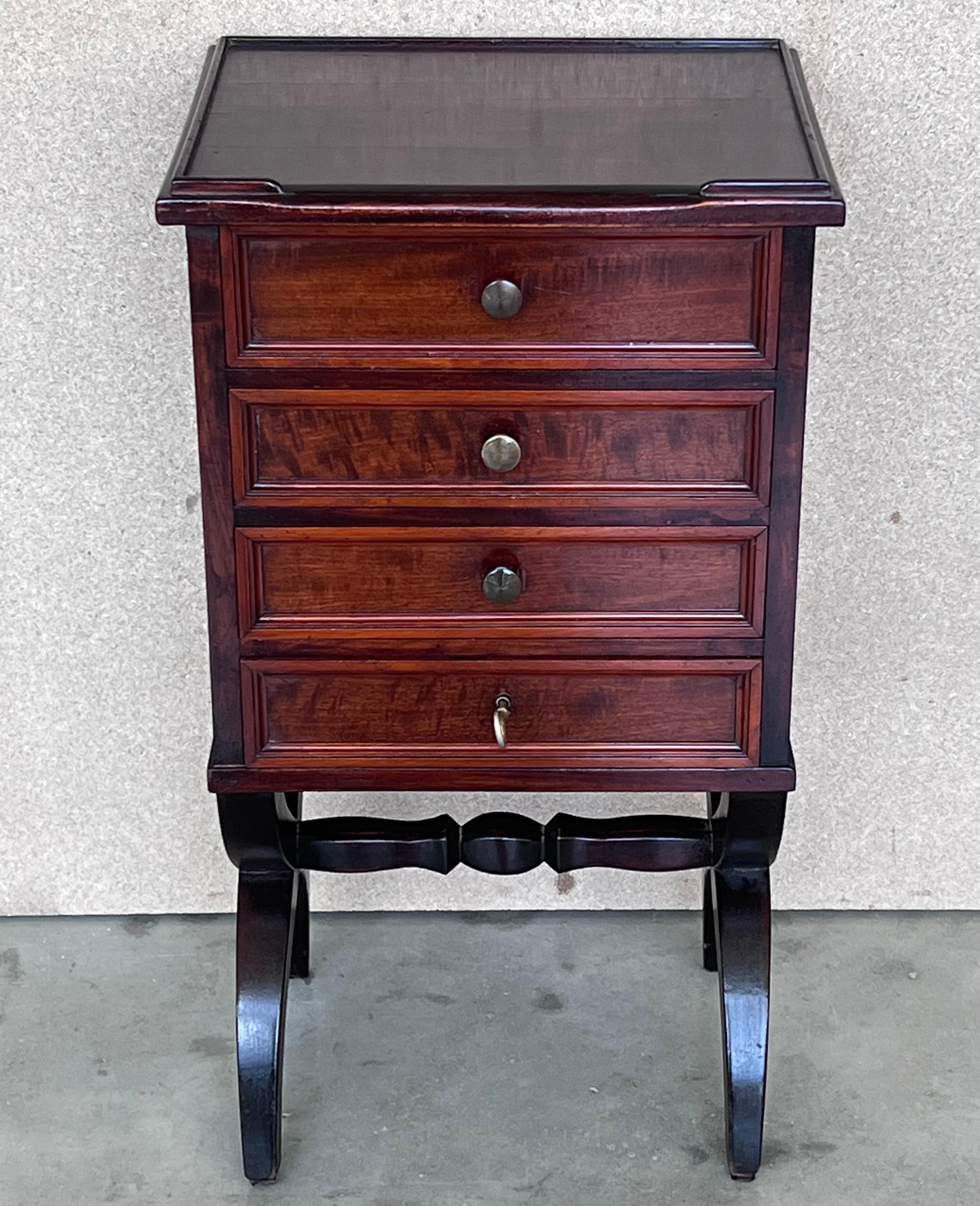 nightstand with locking drawer