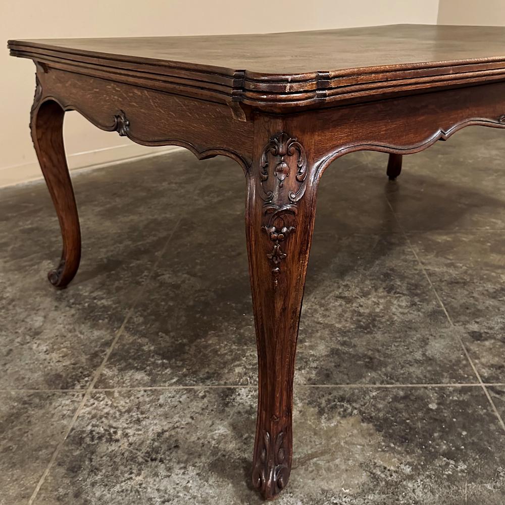 Antique Louis XV Grand Draw Leaf Banquet Table For Sale 5