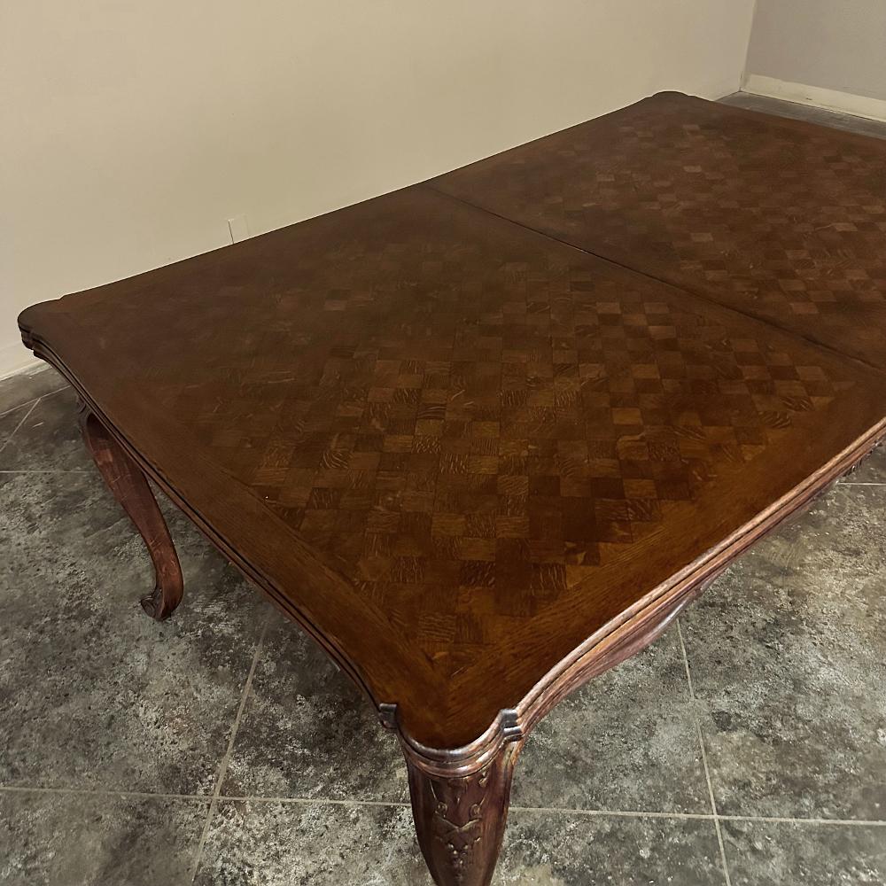 Antique Louis XV Grand Draw Leaf Banquet Table For Sale 7