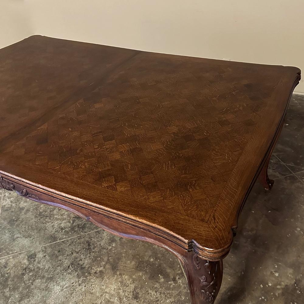 Antique Louis XV Grand Draw Leaf Banquet Table For Sale 8