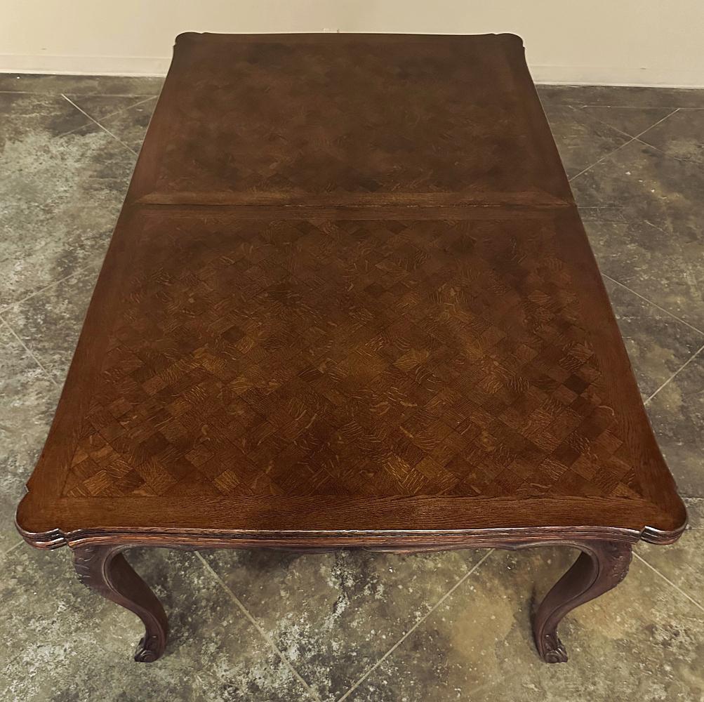 Antique Louis XV Grand Draw Leaf Banquet Table For Sale 1