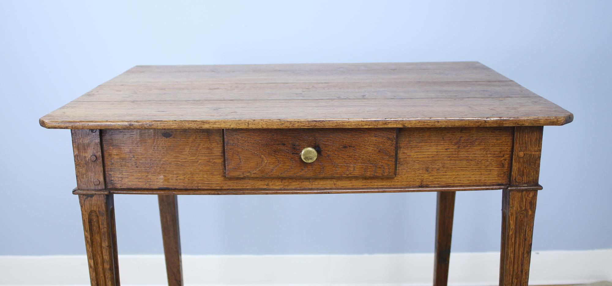 Antique Louis XV Oak Side Table In Good Condition In Port Chester, NY