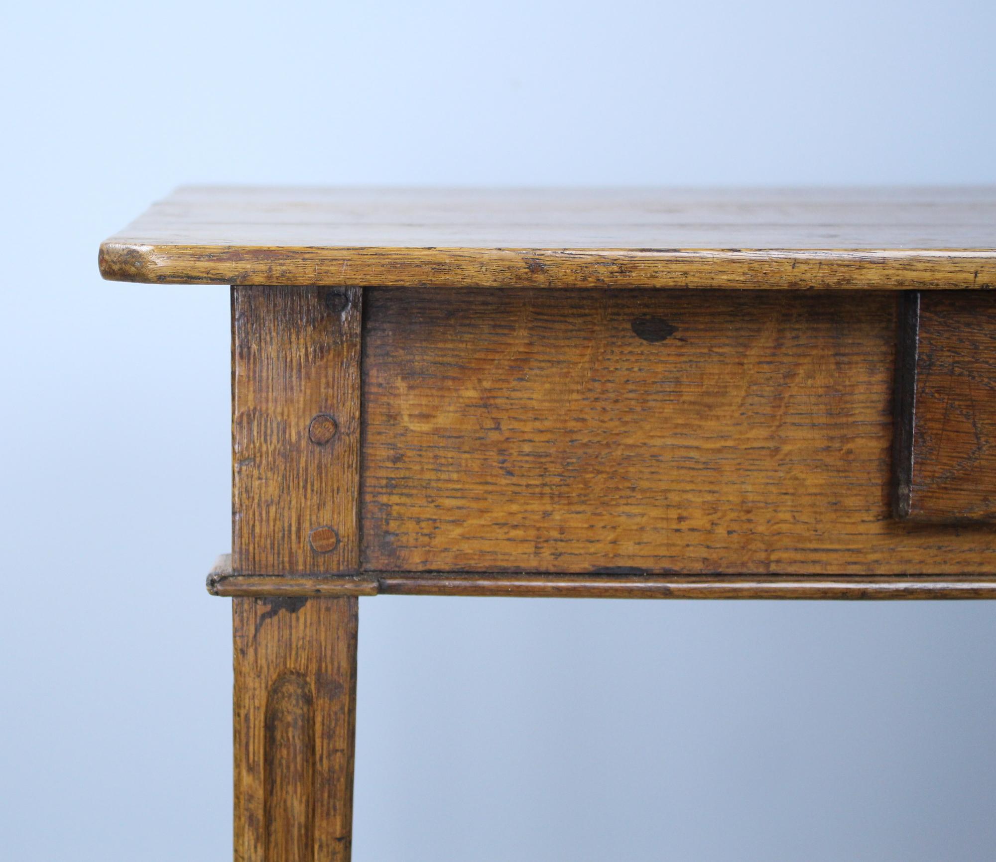 Antique Louis XV Oak Side Table 2