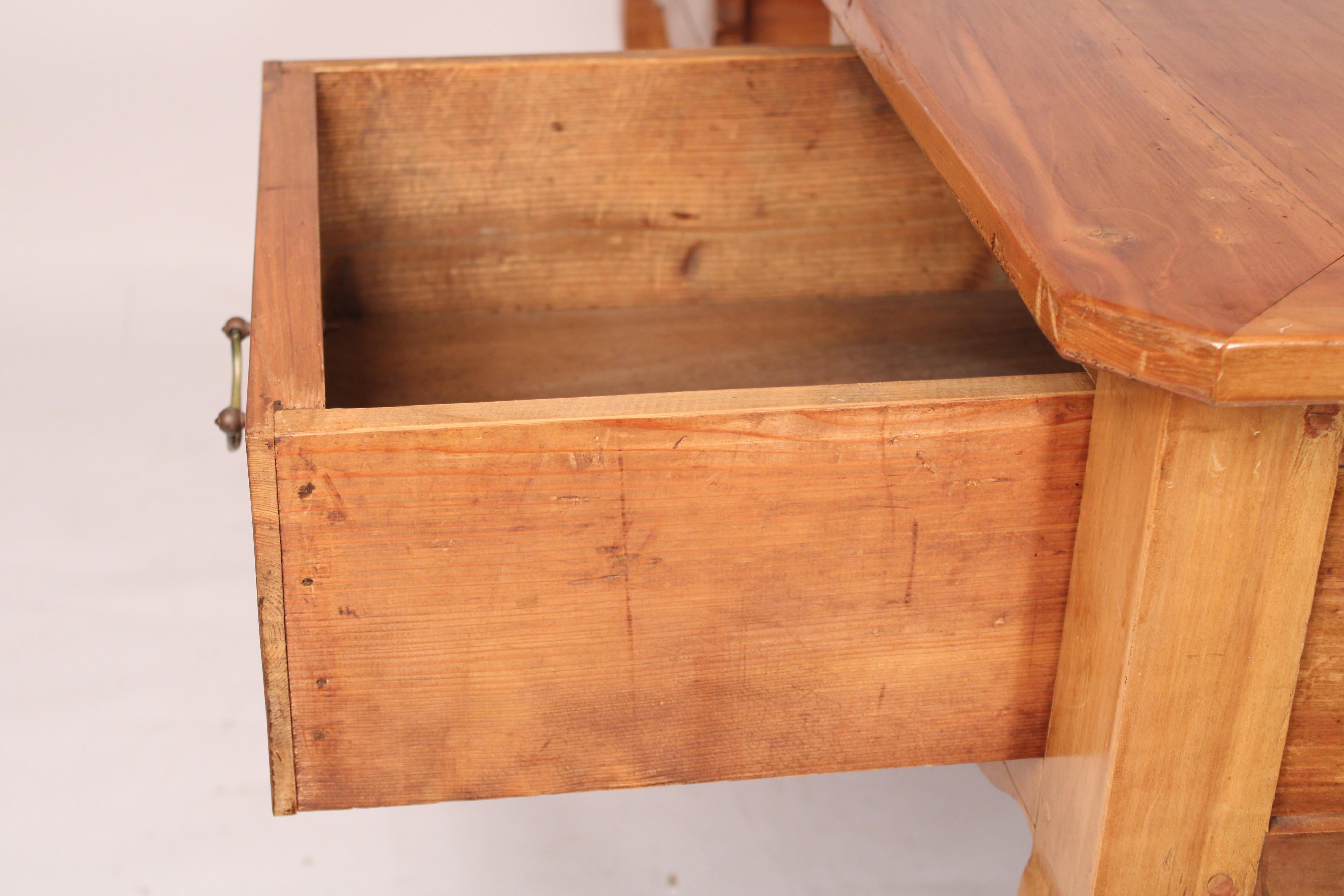 Antique Louis XV Provincial Style Fruit Wood Desk For Sale 7
