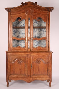 Antique Louis XV Provincial Style Pine Bufffet Deux Corps