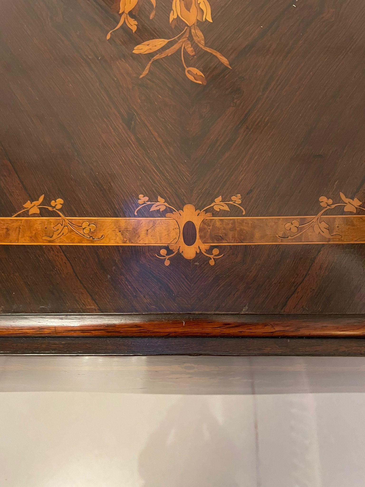Antiker französischer Palisander-Mitteltisch mit Intarsien aus Rosenholz in Louis XV-Qualität im Zustand „Gut“ im Angebot in Suffolk, GB