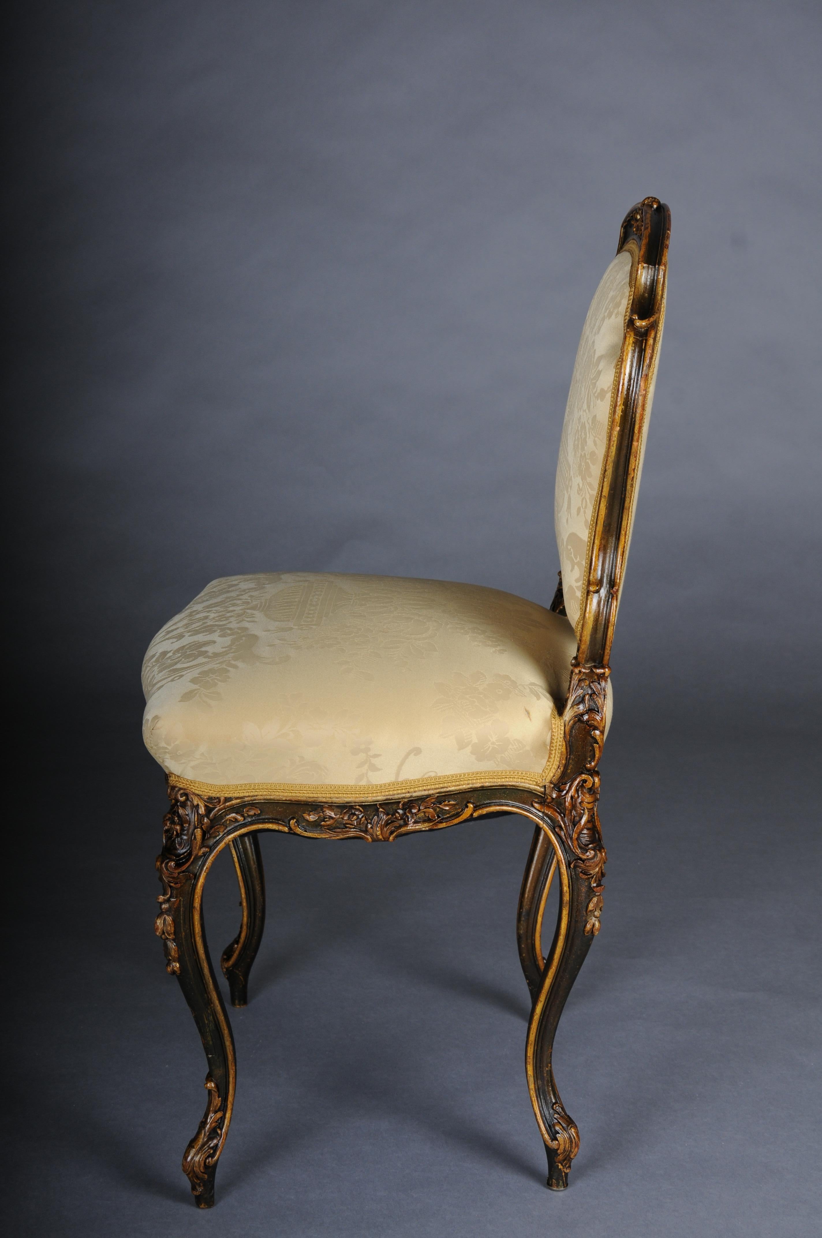 Antica poltrona da salotto Luigi XV, circa 1870. In condizioni buone in vendita a Berlin, DE