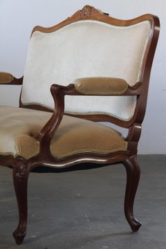 Antique Canapé de style Louis XV du 19ème siècle, Français