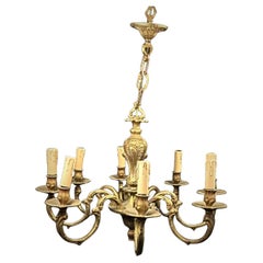 Antique Louis XV Style 8-Branch Chandelier – Solid Bronze - 2Y265