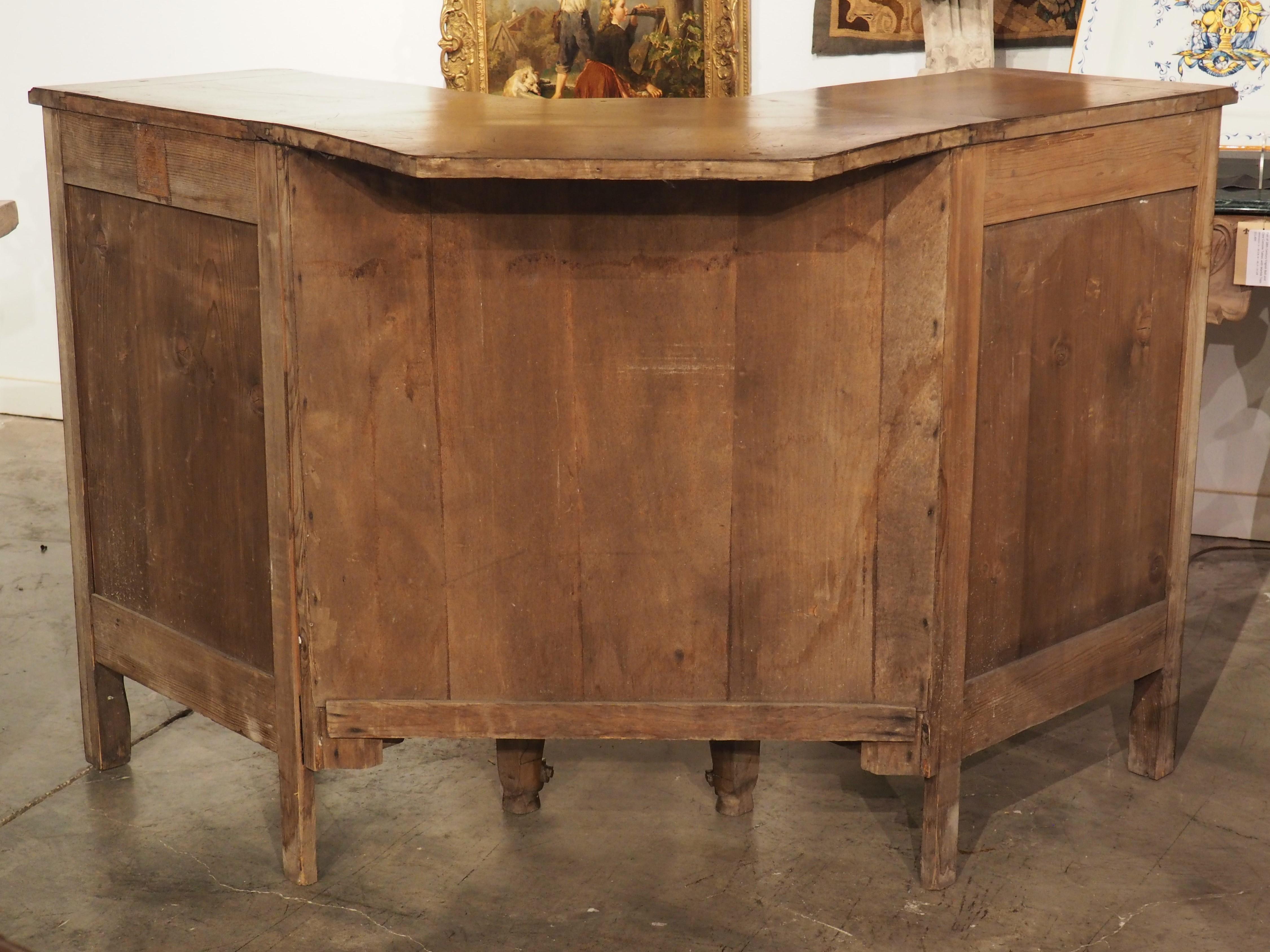 French Antique Louis XV Style Corner Buffet from Provence, France, C. 1900 For Sale