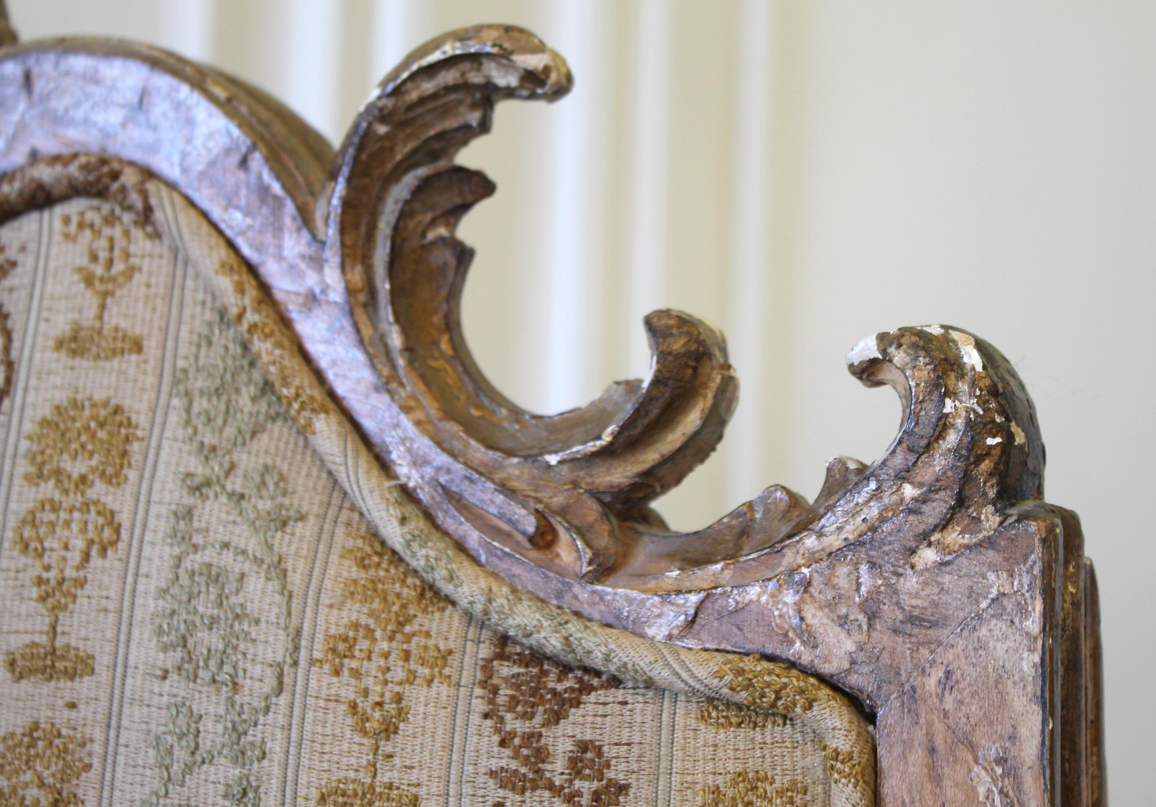 Antiker französischer Raumteiler im Louis XV Stil mit Spiegel (20. Jahrhundert)