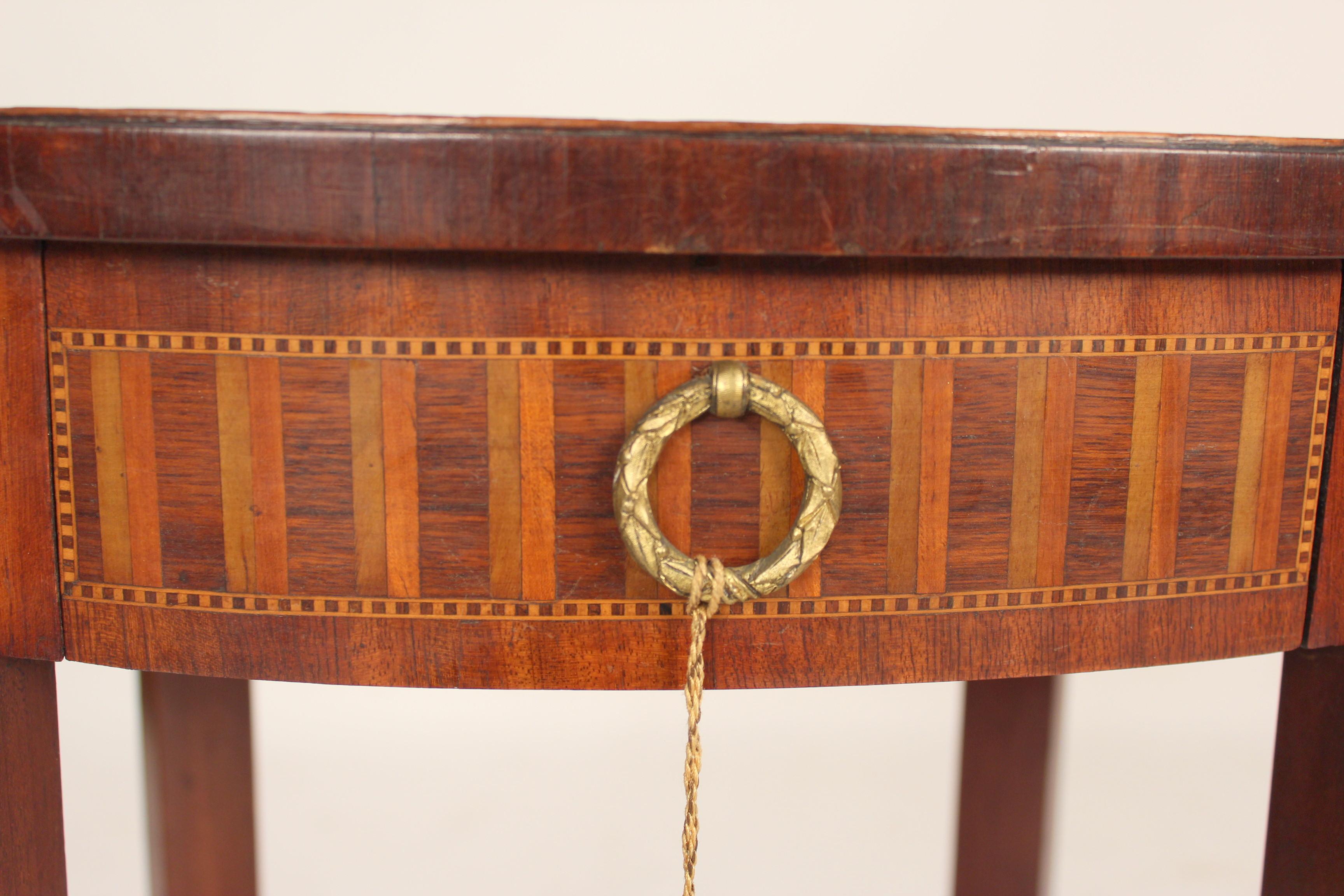 Antique Louis XV Style Inlaid Occasional Table 4