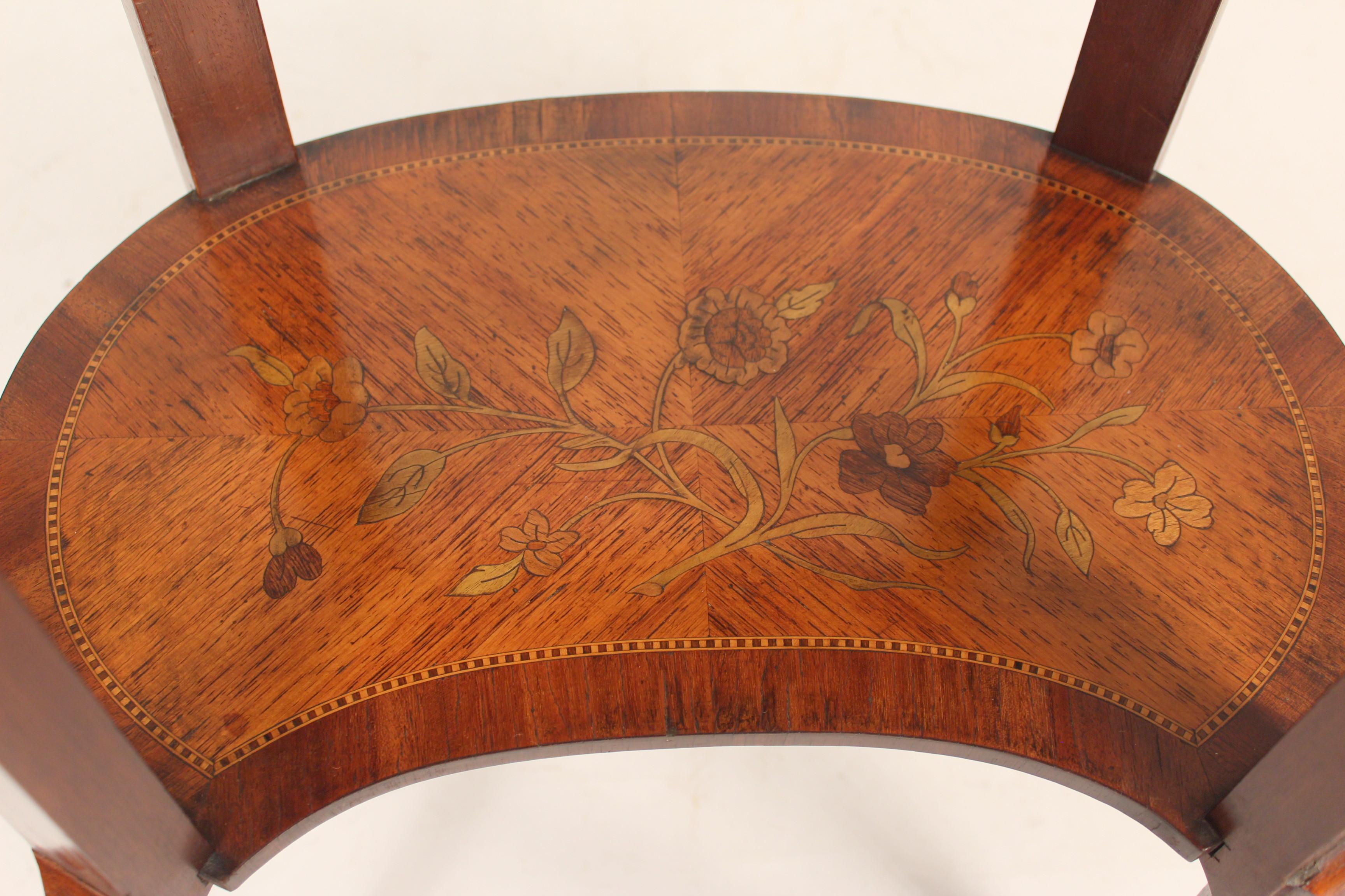 Antique Louis XV Style Inlaid Occasional Table 5