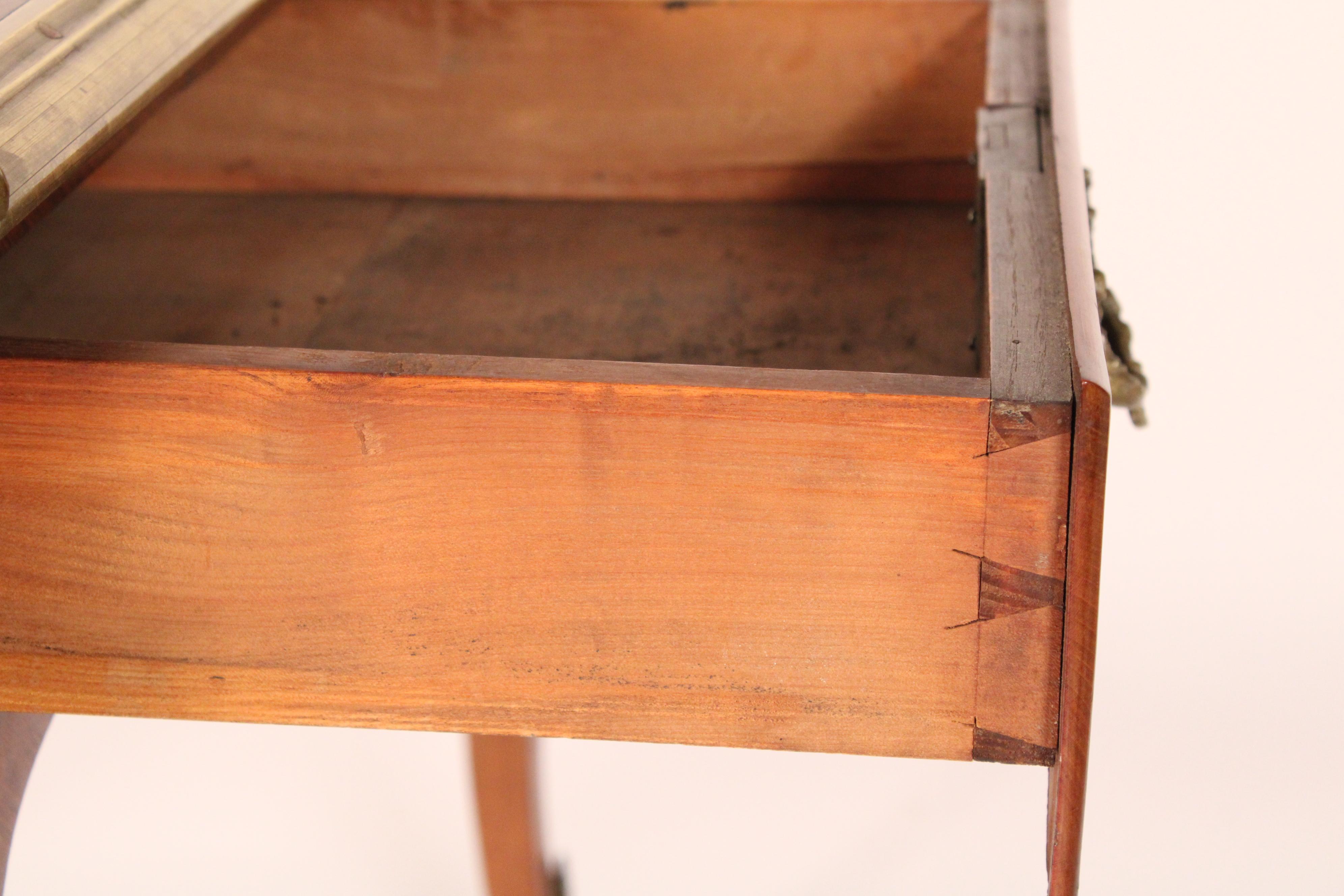 Antique Louis XV Style Leather Top Desk For Sale 8
