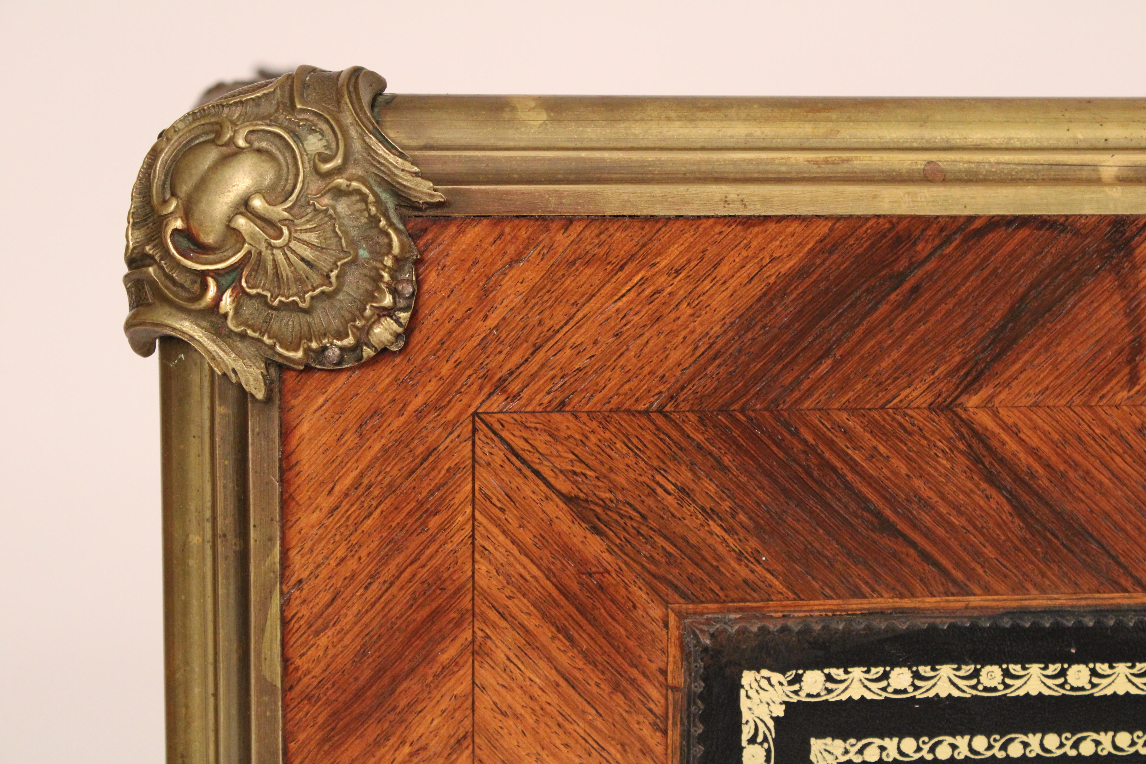 Antique Louis XV Style Leather Top Desk For Sale 2