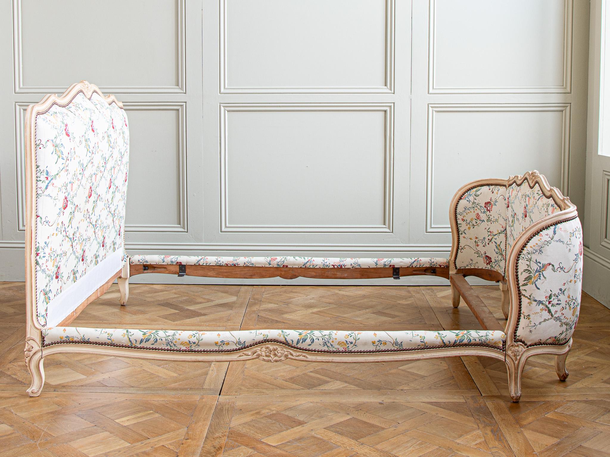 louis xv upholstered bed