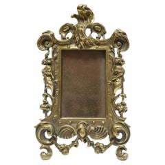 Antique Louis XV Style Photo Frame from the Napoleon III Period in Gilt Bronze