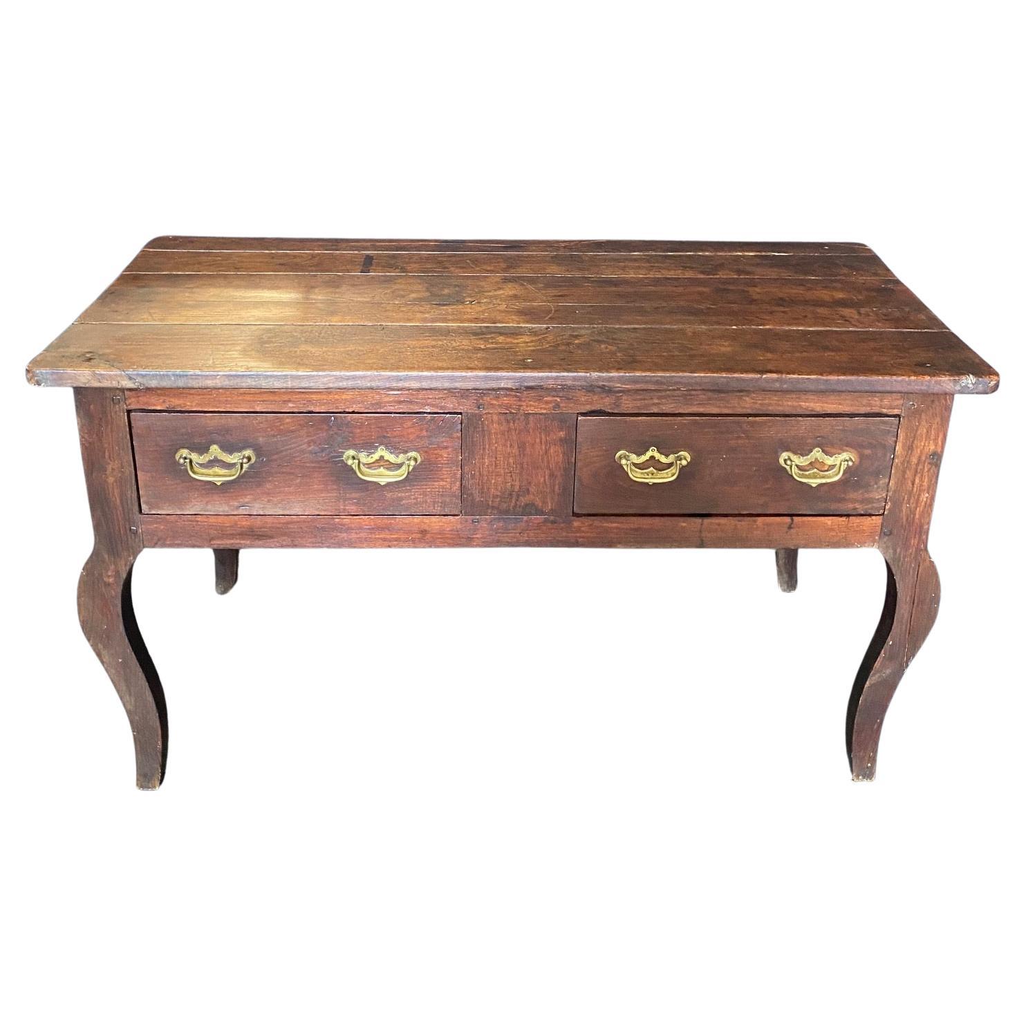  Antique Louis XV Style Provincial Console Table Sideboard Buffet  For Sale