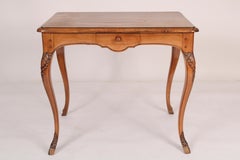 Antique Louis XV Style Provincial Walnut End / Writing Table