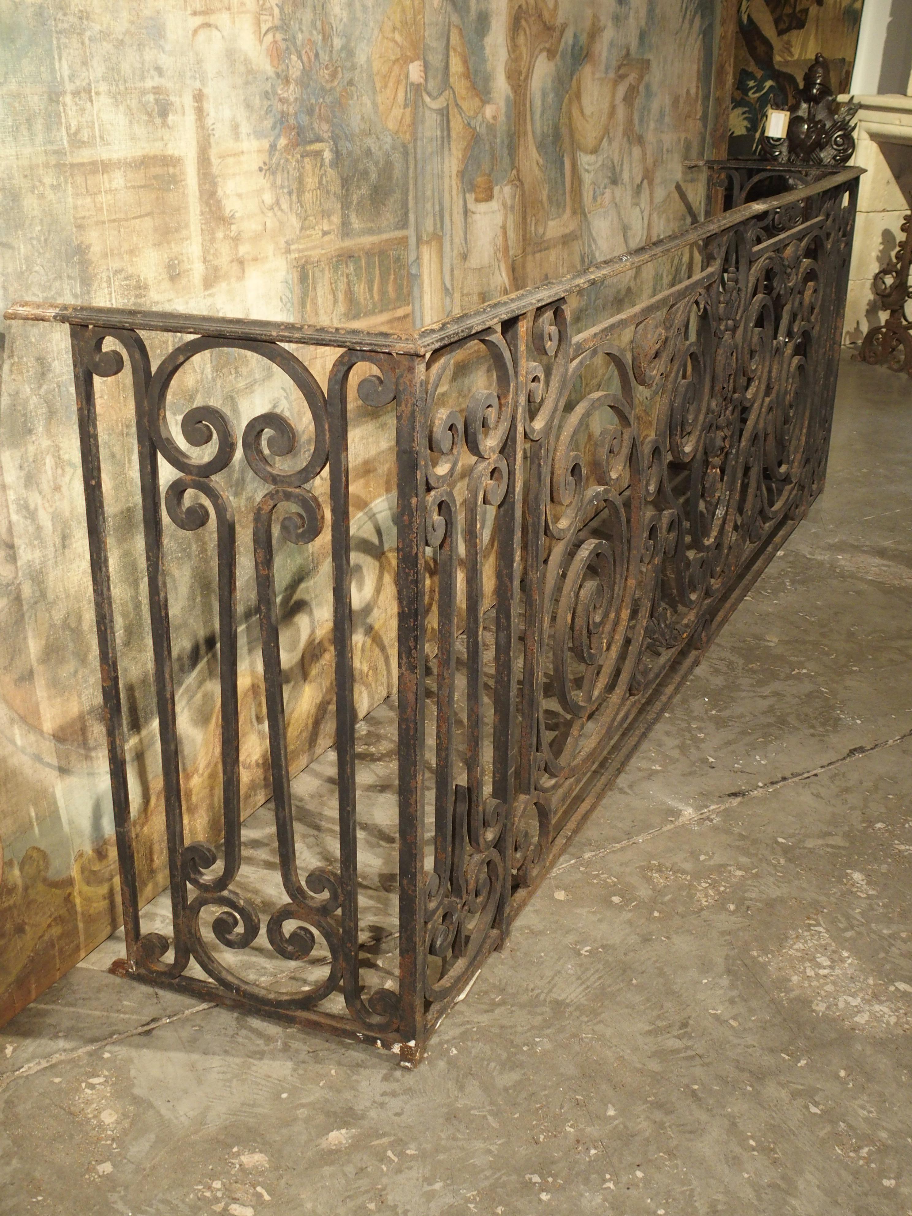 Argentine Antique Louis XV Style Wrought Iron Balcony Gate/Console