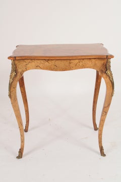 Antique Louis XV Style Burl Walnut Occasional Tabled