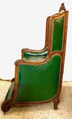 Antique Louis XV Walnut Hall Chair, circa 1900-1910