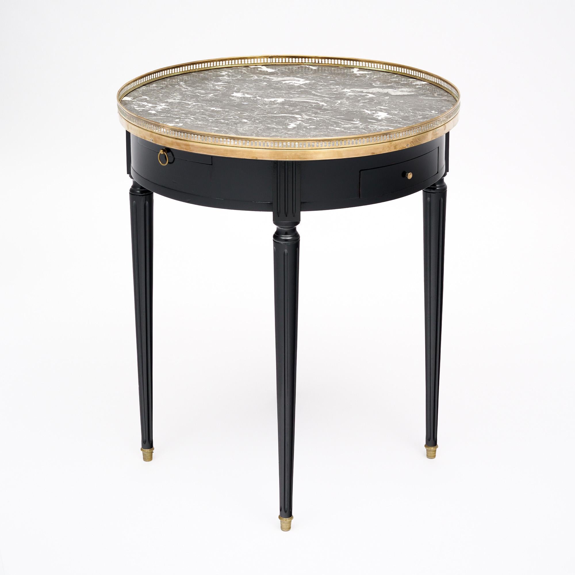 Antigua Mesa Bouillotte Luis XVI Francés en venta