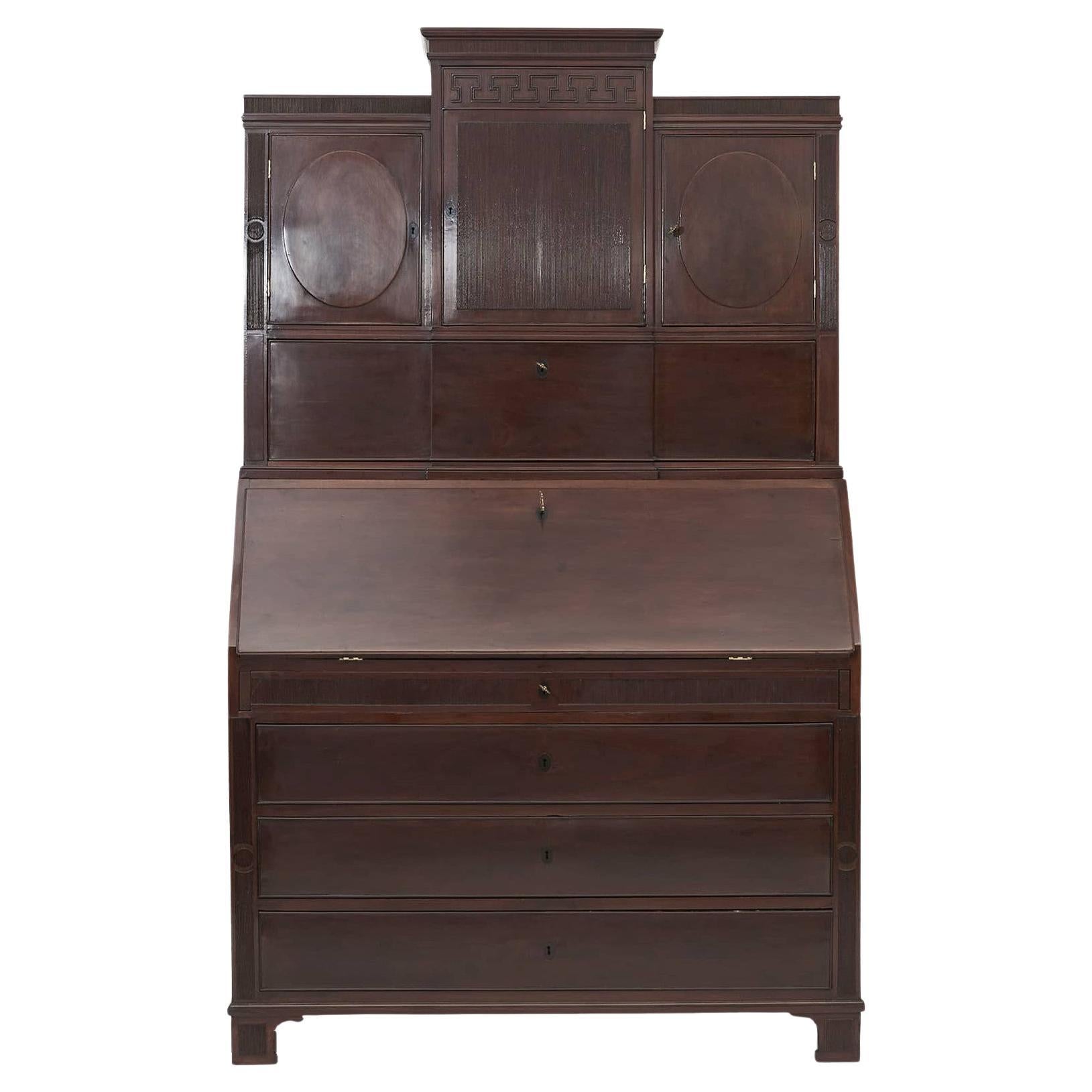 Louis XVI Mahogany  Bureau / Secretaire, Copenhagen Approx. 1780