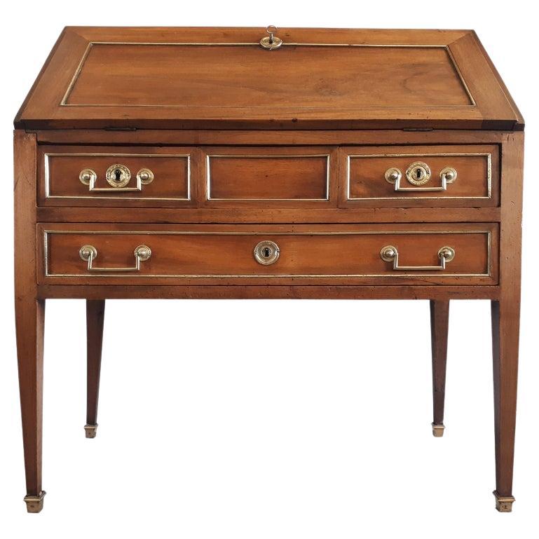 Antique Louis XVI Desk Cabinet "bureau à pente" For Sale