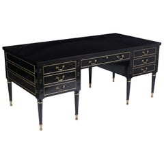 Antique Louis XVI Ebonized Desk