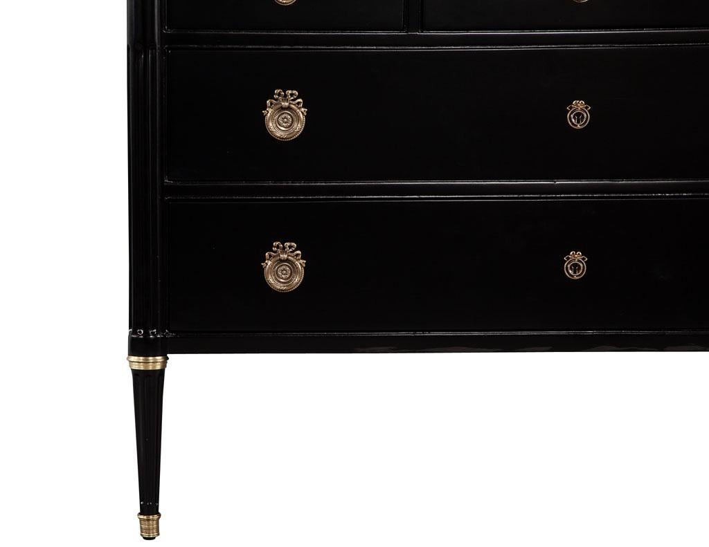 Antique French Louis XVI - Cassettone con piano in marmo in vendita 7