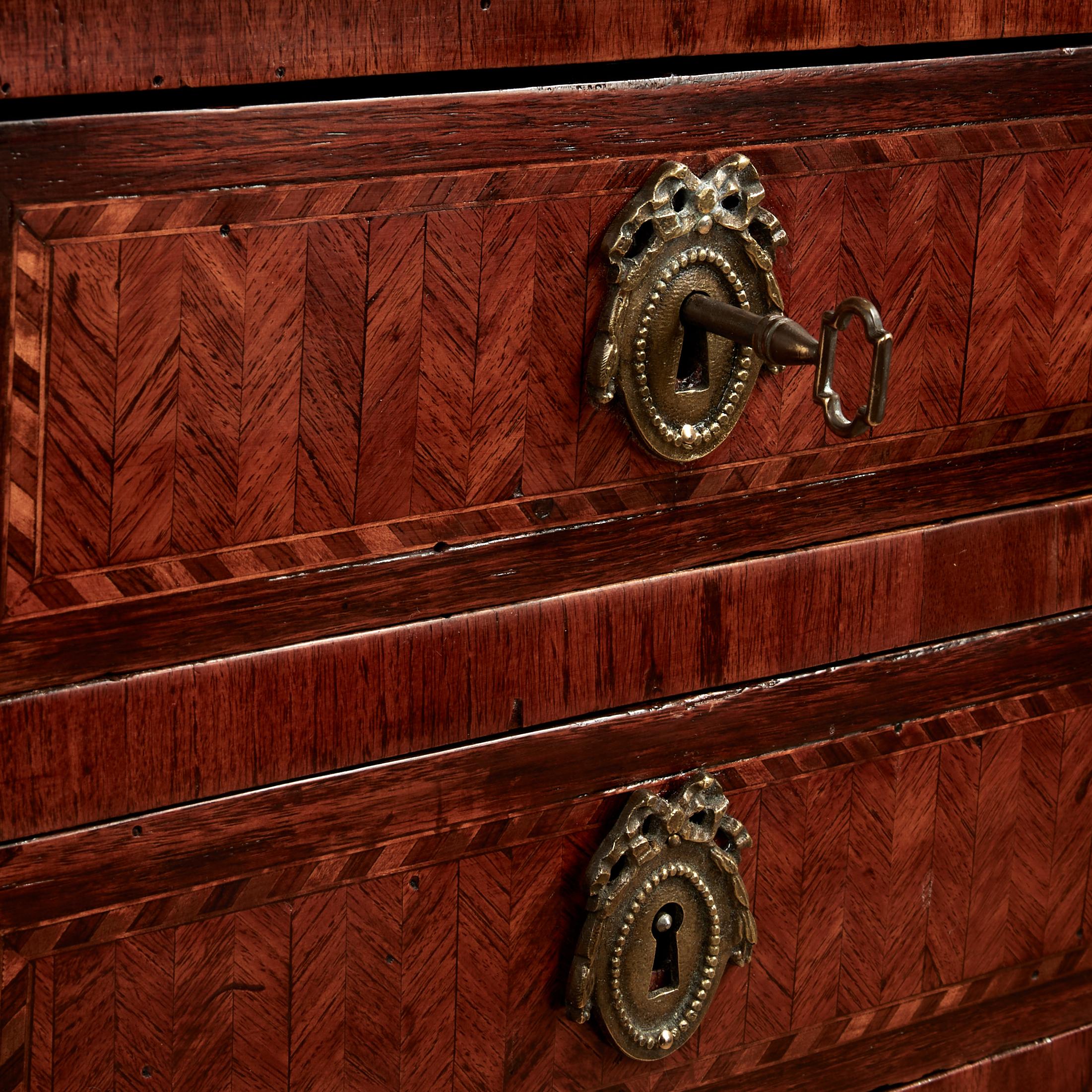 Antique Louis XVI Leather Top Desk For Sale 2