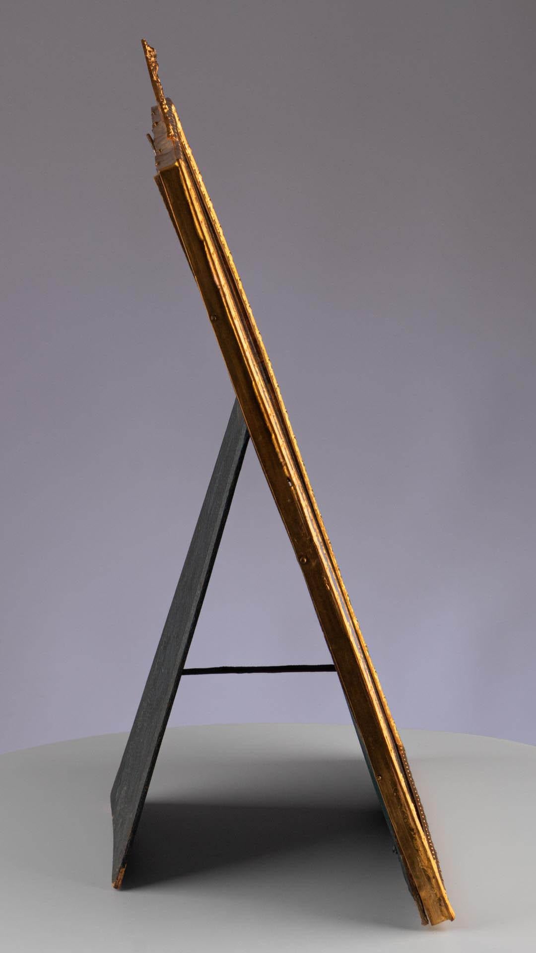 French Antique Louis XVI Neoclassical Style Gilt Metal Gold Picture Photo Frame For Sale