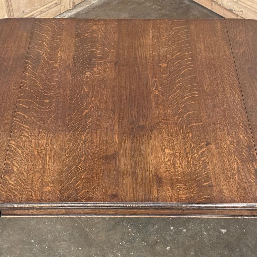 Ancienne table de salle à manger ovale Louis XVI avec feuille en vente 10