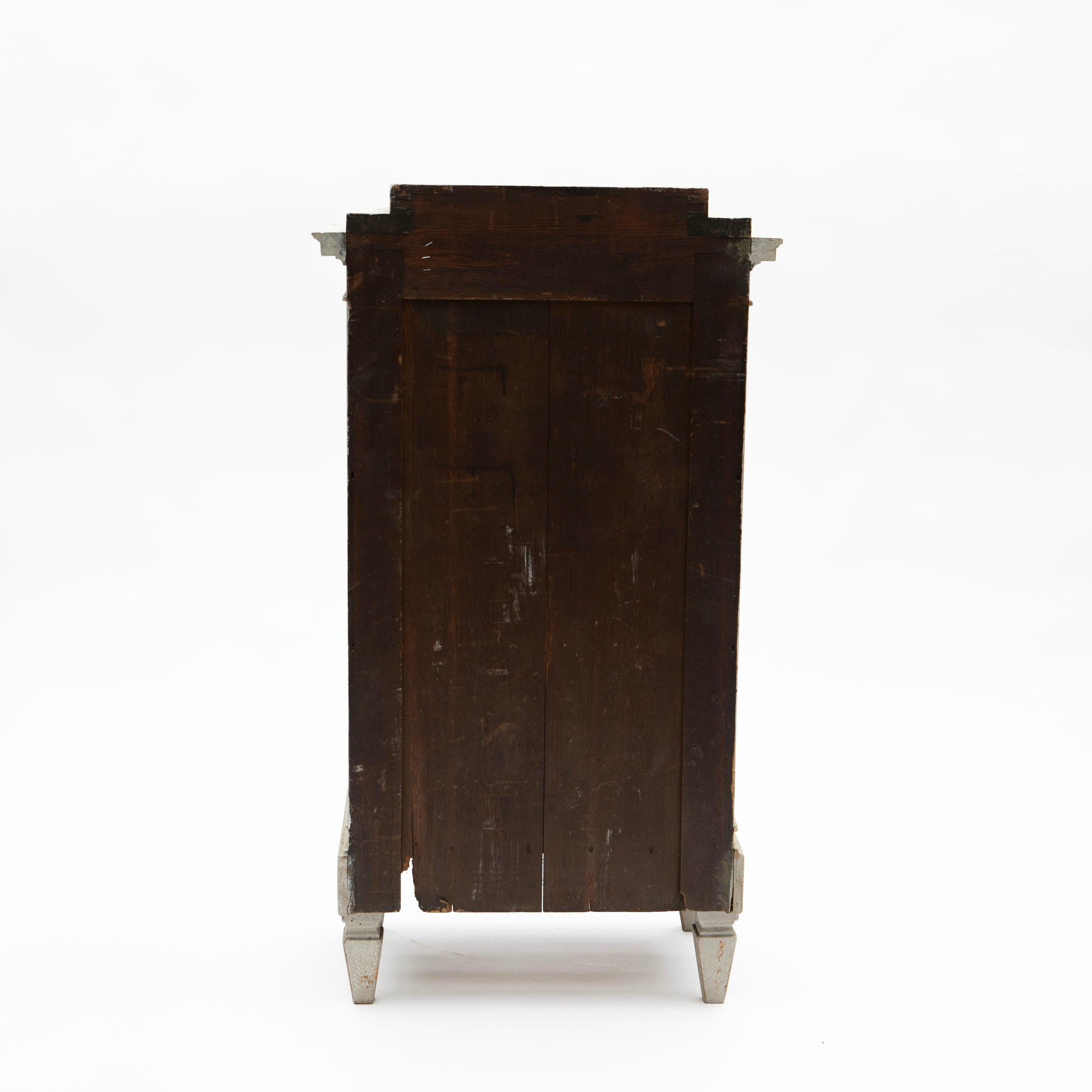Louis XVI Painted Pedestal Cabinet  For Sale 2